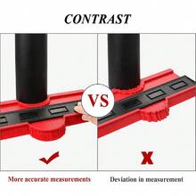 1Pc Contour Gauge Profile Tool, Imperial Inch Scale Irregular Shape Duplicator For Woodworking Auto Body Stone Tile, 5/10 Inch Profile Gauge For Measuring Curved Surfaces - Multicolor - View 4