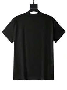 PremiumWo's Casual Alani Chaos Pattern T-Shirt - Short Sleeves, Round Neck, Summer And Spring Top, Colorful Cartoon Design, Lightweight And Comfortable, Casual Wear With Fun Prints, Lightweight ShirtGift Idea - 黑色 - 查看 4