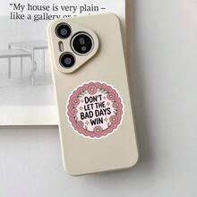 1PC-3Inches Don't Let The Bad Days Win, Uplifting Sticker For Students, Office Workers, Retail Workers, Teachers, Commuters, Creatives, Notebook Artists, Laptop , And Anyone Who Needs A Small, Steady Reminder That They're Doing Better Than They Think - Multicolor - View 3
