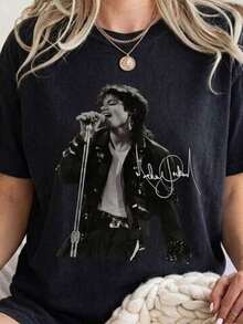 Men T-Shirts - 黑色 - 查看 1