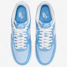 Nike Air Force 1 '07 LV8 Edge Men's Casual Sneakers Safety Orange/White HV9405-800 | Court-To-Street Style, Iconic Silhouette - 藍白色 - 查看 4