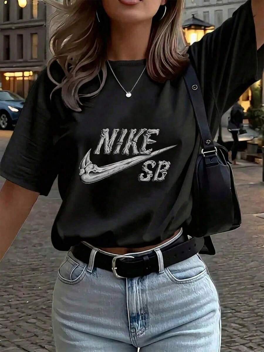 Women T-Shirts - 黑色 - 查看 1