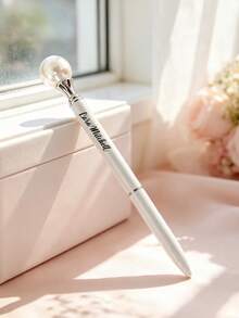 1pc Customized Text Pearl Wedding Guest Book Pen, Elegant Bridal Shower And Wedding Day Sign-In Book Ballpoint Pen With Pearl Top, Bride And Groom Wedding Guest Book Pen, Elegant Wedding Guest Book Pen - Multicolor - View 9