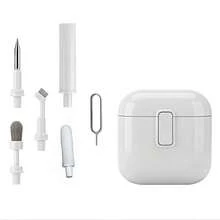 1 pieza Kit de limpieza electrónico multifuncional 5 en 1 - Adecuado para AirPods, teléfonos, cámaras, teclados y portátiles - Caja de almacenamiento portátil con pin de tarjeta SIM - Multicolor - Ver 5