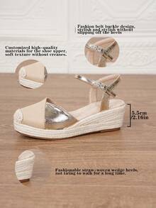Giày đế xuồng mùa hè cho nữ, giày đế xuồng màu đen, giày đế xuồng và đế cao kiểu slip-on cho nữ, sandal đế xuồng đế cao cho nữ, giày espadrille quai ngang mắt cá chân tối giản, sandal đế xuồng giả da, giày quai ngang mắt cá chân bằng lưới thoáng khí màu be cho kỳ nghỉ hè, giày dệt thoải mái đi biển, giày khoét lỗ, cỡ 34-43, cỡ lớn và cỡ nhỏ cho nữ, giày cao gót bít mũi cho nữ, sandal cao gót cho nữ, giày cao gót thanh lịch cho nữ. - Màu be - Xem 4