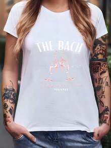 Women's Bachelorette Party T-Shirts, Bach Club T-Shirts, Social Club T-Shirts, Bachelorette Party T-Shirts, Bachelorette Party T-Shirts 1717, T-Shirt - 白色 - 查看 7