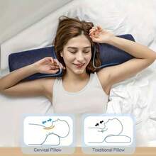 1 pieza Almohada de soporte ergonómica para el cuello - Producto de cuidado del cuello portátil y cómodo para una relajación instantánea, cojín para las piernas, diseñado para dormir, opción ideal para aliviar la rigidez del cuello, almohada de soporte para durmientes de lado, almohada para la columna cervical, almohada de espuma de memoria para dormir, almohada de soporte para el cuello, adecuada para durmientes de lado y espalda, almohada de cabecera, almohada cervical para dormir, cojín para el cuello, aliviar el cuello rígido, almohada de cabecera, almohada de soporte para el cuello de durmiente de lado - Multicolor - Ver 6