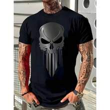Playera unisex de 100% algodón con estampado minimalista y elegante, manga corta y cuello redondo, cómoda y versátil para primavera, verano y uso diario - [Negro] - Ver 1