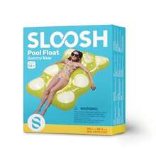 Sloosh 60 Gummy Bear Flotador Hinchable Flotadores de Piscina Decoración Balsas de Piscina Rafting Juguetes de Piscina de Temporada Bonita Piscina Playa Fiesta Decoración para Niños Pequeños Adultos - amarillo - Ver 8