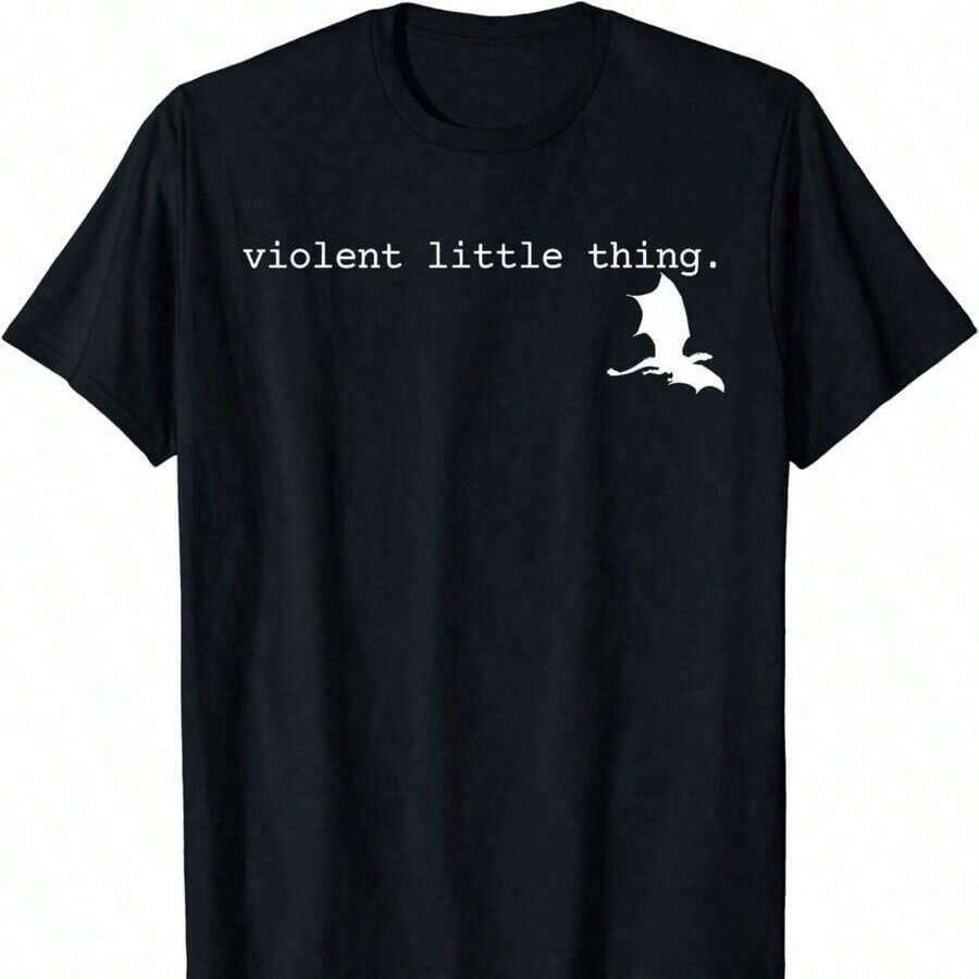 Cute Premium Unisex Casual T-Shirts - Officially Licensed Fourth Wing Merch, Featuring Fourth Wing, Iron Flame, Violet Sorrengail, Sy Reader, Bookish, And Rebecca Yarros. Experience Unmatched Comfort And Durability With Our 220gsm 100% Cotton T-Shirt. Designed For Those Who Value Quality And Substance, This Tee Offers A Structured Fit, A Soft Texture, And Long-Lasting Durability. Perfect For Casual Wear, Layering, Or As An Everyday Essential, It's Breathable Yet Resilient-Your New Favorite Shirt. 2025 - 黑色 1 - 查看 1