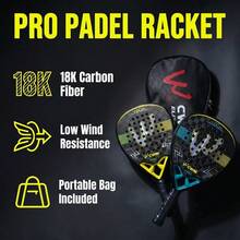 18K Carbon Fiber Badminton Racket, High Spin Control, Ergonomic Handle, Durable Frame, Suitable For Indoor And Outdoor Badminton Courts - Multicolor - View 7