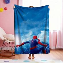 1pc S-Pider-Man Print Blanket,Retro Cartoon Style Throw Blanket,Cartoon Character Printed Blanket,All-Season Universal Nap Blanket,Character Home Decor Blanket,Modern Fashion Gift Suitable For Home Bedroom Bed Sofa Office Lunch Break Cover Picnic Blanket - Nhiều màu - Xem 1