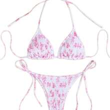 Sexy Bikini For Women 2026, Leopard Print With Ruched Effect And Triangle Cups – Swimsuit - JY540-RO - 查看 6