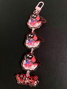 Móc khóa acrylic hình nhân vật hoạt hình Vox, Velvette, Charlie, Vaggie, Nifty, Sir Pentios, dùng để trang trí xe hơi/thẻ/túi xách, phù hợp cho cả nam và nữ, quà tặng Giáng sinh, Halloween, quà tặng ngày lễ. - A - Xem 4