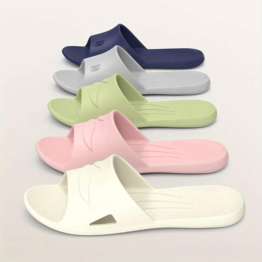 1 par de zapatillas de baño plegables, zapatillas de casa, zapatillas plegables para viajes de negocios, adecuadas para ocio en el hogar, vestimenta de moda al aire libre, diseño neutro, adecuadas para parejas. Creativas, sencillas y únicas. Perfectas para relajarse en casa, caminar, sacar la basura o asistir a fiestas. - A - Ver 1