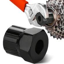 12-Spline Freewheel Removal Tool, Compatible With FR1.3 - 0.48 Inch Internal And 0.90 Inch Length - Universal Bicycle Freewheel Remover, Fits Multiple Speed Freewheels And Chainrings - Black Lock Ring - 2pcs - View 2