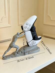 Soporte universal para controlador de juego Sisyphus | Compatible con // SS/SWITCH PRO Multiplataforma | Diseño integrado de pantalla/almacenamiento | Material ABS estable y antideslizante | Colocación en el escritorio | Esencial para la decoración de la sala de juegos - Soporte universal para mando de videojuegos Sisyphus - Ver 6