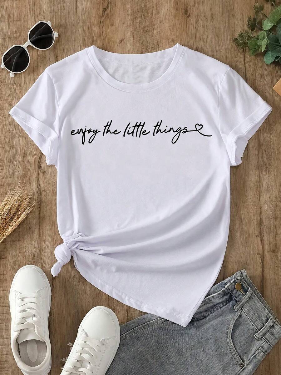 Athleisure Style Sports T-Shirt With Black And White Striped Print, Simple Casual Style With Round Neck And Short Sleeves, Soft And Comfortable, Suitable For Both Sports And Casual Wear, (Polyester) Cotton Fabric, Machine Washable A01-0321742, Moisture-Wicking Gym Casual Wear. - 白色 - 查看 1