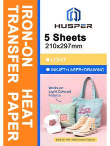 Printable Heat Transfer Paper For Fabric, Heat Transfer Paper, Washable And Durable, Long-Lasting Transfer Without Cracking, Perfect For Custom T-Shirts, Uniforms, Gifts, Etc. - A4 - View 12