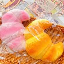 1 món đồ chơi bóp hình bánh mì thực tế, đồ chơi bóp bánh mì mềm mại, đàn hồi chậm giúp giảm căng thẳng, đồ chơi thư giãn cơ bắp cho người lớn, thích hợp sử dụng trong văn phòng. - Nhiều màu - Xem 6