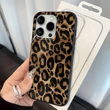 獵豹豹紋時尚霧面黃色豹紋 TPU 手機殼，適用於 iPhone 14/13/12/11 系列、X/Xs、8/7 Plus - 保護套 - 彩色 - 查看 3