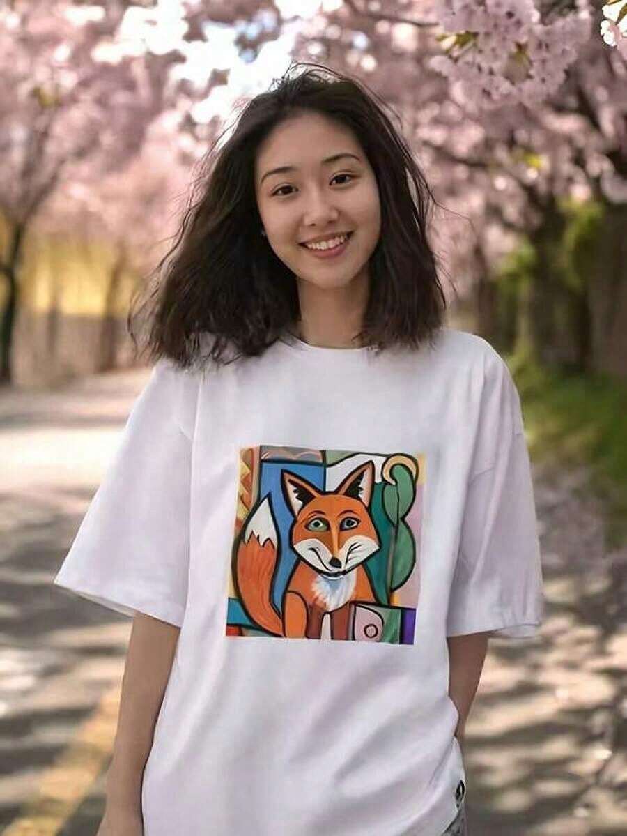Camiseta Deportiva para Mujer, Cuello Redondo, Manga Corta, Transpirable, Corte Holgado, Diseño Moderno y Atractivo, Ideal para Deportes, Uso Diario, Versátil para Múltiples Ocasiones, Top para Mujer STZO, Adecuado como regalo. playera de mujer. blusas>elegantes. boho chic,Top de mujer suave, transpirable y cómodo, ideal para primavera, verano y otoño, perfecto para vacaciones, viajes y uso diario. - Blanco - Ver 1