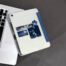 1 Ốp lưng máy tính bảng màu xanh dương in hình mắt và bướm theo phong cách anime, tương thích với iPad thế hệ thứ 10 10.9 inch 2022 / Air 13 (M3 2025) / Air 11 (M3 2025). Tương thích với SAMSUNG, , Oppo Pad, Matepad, Vivo Pad, Honor Pad. - Nhiều màu - Xem 9