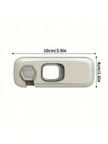 2pcs Universal 360° Rotatable Single Door Refrigerator Lock, Safety Protection Lock For Cabinets, Freezers, Easy Installation With 2 Adhesive Pads, No Drilling Required - Lock - View 2