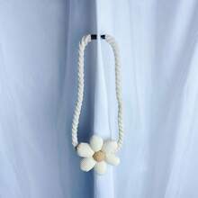 Curtain Clips, No-Drill Curtain Tiebacks, Modern Window Tie-Backs For Living Room, Bedroom And Home Decor - Beige - View 4