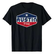 Austin Texas T-Shirt - 黑色 - 查看 6