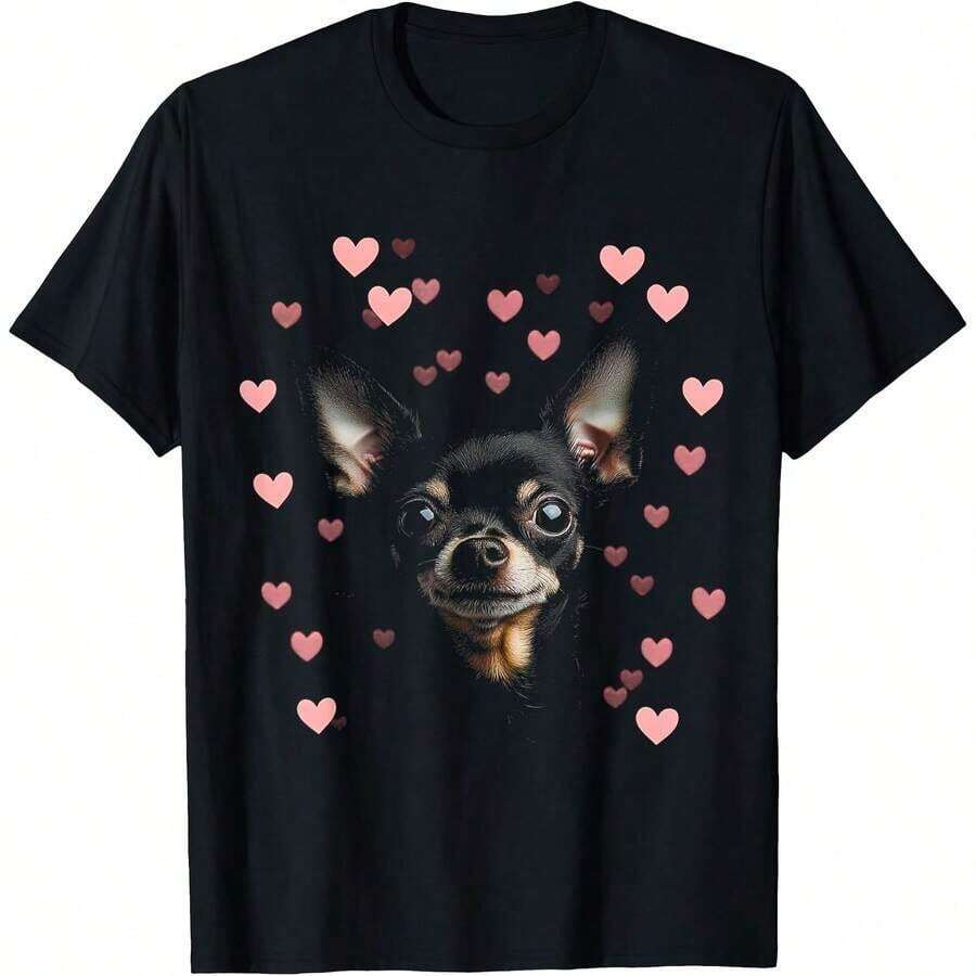 1 All Seasons Bernese Mountain Dog Print T-Shirt, Pure Cotton, Single Side Print, Round Neck, Short Sleeve, Unisex, Base Layer, 180g, 100% Cotton. - 顏色 1 - 查看 1