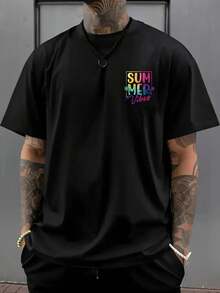 New Men's T-Shirt Made Of 180g Heavyweight Cotton, With A Loose Fit And Dropped Shoulders, Summer Style, Featuring A Palm Tree Print, Pattern Design On The Front And Back, A Modern Top Suitable For Layering In Spring And Autumn Or Wearing Alone In Summer, Unisex. - White - View 9