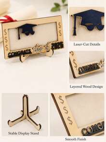 Graduation Money Holder 2026 For Cash 1pc 2 Layers 3D Design, Cash Gift Holder For Graduation, Graduation Gift Idea - One Size - View 5