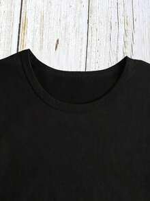New Loose And Casual Summer T-Shirt For Women With Print. Suitable As A Gift. Women's T-Shirt. Elegant Blouses. Boho Chic. Soft, Breathable, And Comfortable Women's Top, Ideal For Spring, Summer, And Autumn, Perfect For Vacations, Travel, And Everyday Wear. - 黑色 - 查看 3