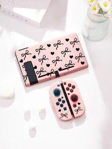 1pc Black Heart & Bow Pattern Protective Case, Storage Bag For Nintendo Switch 2 (2025), Switch OLED, Switch NS/Lite, Best Gift For Switch Gamers - Multicolor - View 15