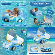 CXJYSD Flotador De Piscina para Niños, Lindo Flotador para Piscina - Azul - Ver 1