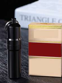 1pc Portable Personalized Sealed Metal 5-Slot Cigarette Case - Multicolor - View 5