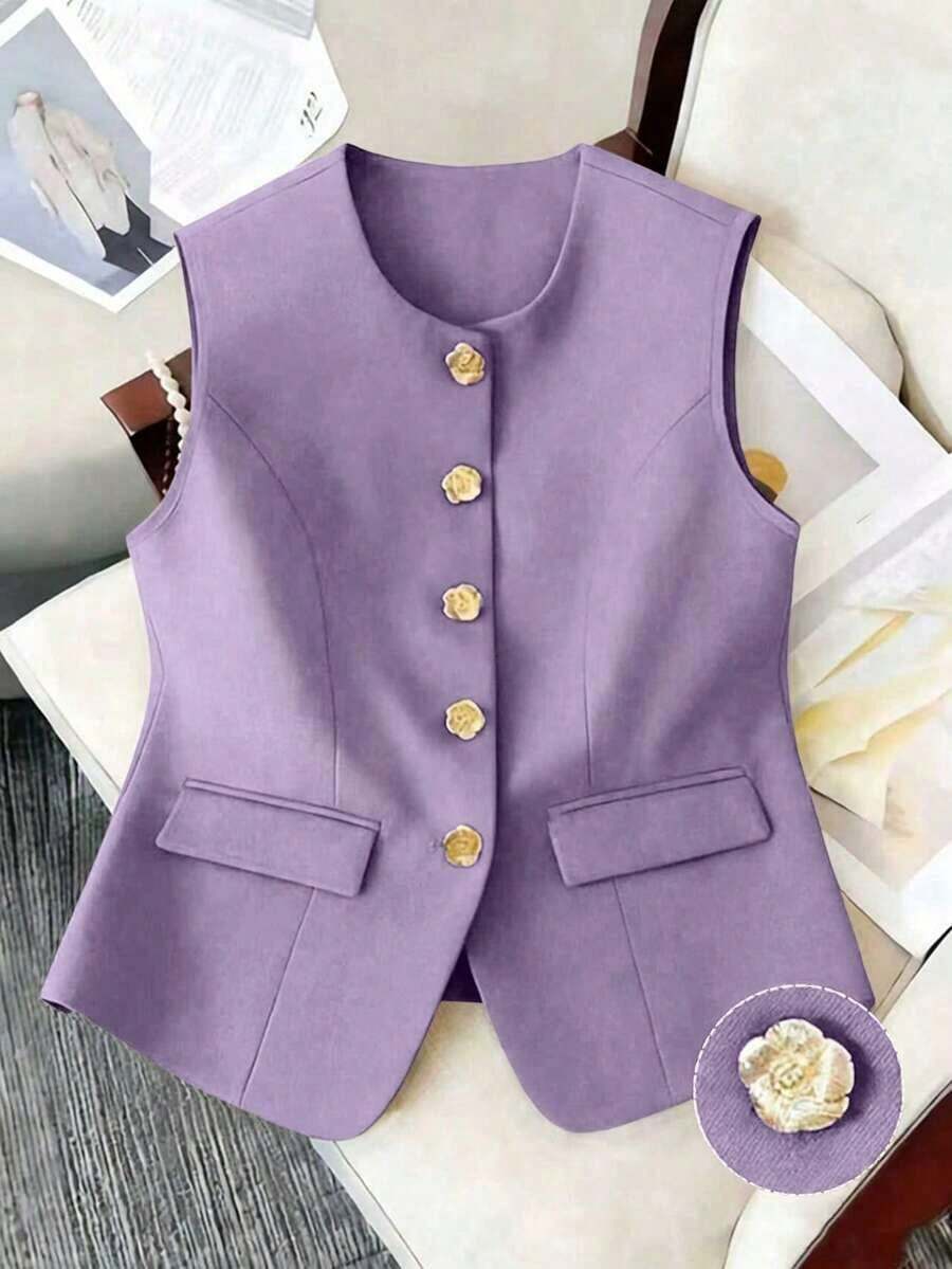 Camiseta sin mangas casual para mujer de talla grande, adecuada para fiestas, reuniones, calle, estilo chino, resort, Día de San Patricio, Pascua, Día de San Valentín, Acción de Gracias, Navidad, cómoda, versátil, estilizadora, primavera/verano, Dí - Morado - Ver 1