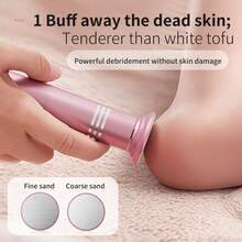 Rechargeable Electric Foot File, 3-Speed Adjustable Foot Callus Remover, Detachable & Washable Grinding Head For Calluses, Cracked Heels, Portable Home Foot Care Gift - View 4