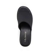 Women's Open Toe Wedge Platform Sandals For Summer Walking Shoes-Sandals For Women - Black - View 9