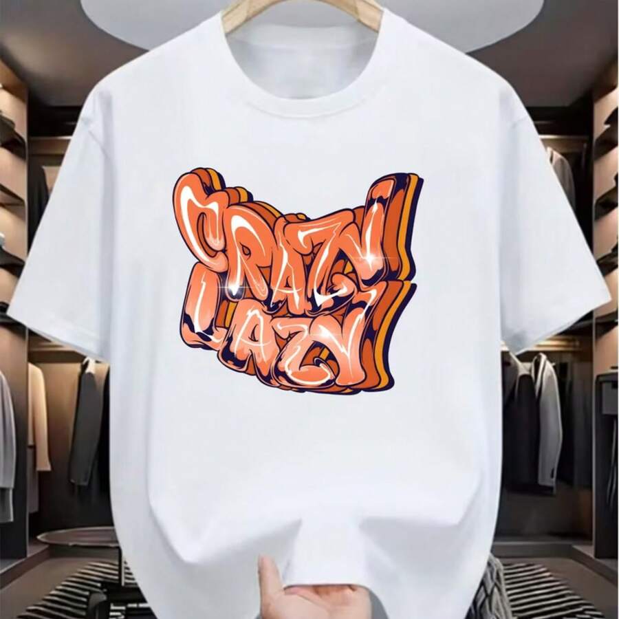 Printed T-Shirt For Men And Women - White - View 1