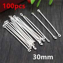 100個 15-40mm 長條形連接件 DIY 珠寶製作配件 適用於耳環和項鍊 - bar connector charms - 查看 32
