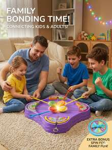 Multiplayer Spinning Top Battle Arena Game - Educational Interactive Launcher Toy For Kids 3+, Family Party Desktop Game,Gifts For Boys Girls Birthday Christmas - Multicolor - View 3