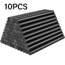 10/20/30 que keo nóng chảy màu đen - 7mm*10cm, que keo nóng mini, đồ thủ công DIY, độ bám dính cao, dùng cho súng bắn keo nóng, sáp niêm phong, phong bì, thiệp cưới, các dự án thủ công, trang trí ngày lễ. - màu đen - Xem 10