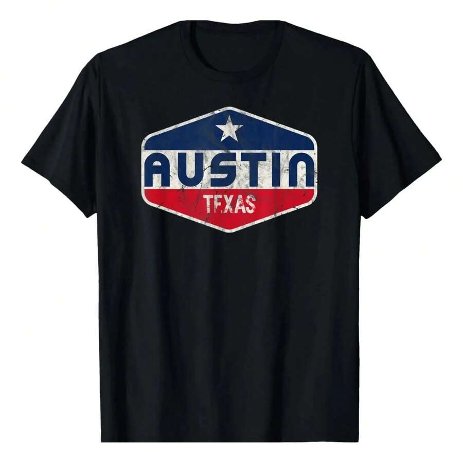 Camiseta Austin Texas - Negro - Ver 1