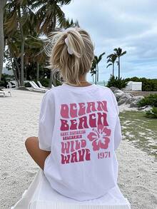 Clothing 2025 - Girls' Loose-Fitting Short-Sleeved Shirt, Medium To Large Size, Men's Summer Outfit - White - View 2