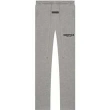 Men's Fear Of God Essentials SS22 Fleece-Lined Relaxed Sweatpants - Dark Oatmeal (Beige Tone) With Logo - 黑燕麥片 - 查看 3
