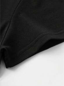Camiseta con estampado de lobo en acuarela, camiseta con diseño de lobo vintage, hermosa camiseta con estampado de animales que recuerda una pintura de acuarela, un regalo para los amantes de la naturaleza, camiseta de arte abstracto - Negro - Ver 3