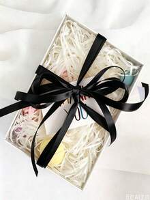 Cinta negra para envolver regalos, adecuada para ramos, regalos, lazos, Día de la Madre, Día del Padre, manualidades, accesorios para el cabello y decoraciones de árbol de Navidad - multicolor - View 3