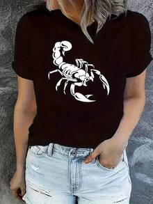 100% Premium Cotton 180g. Special Offer! Scorpion T-Shirt. Exclusive Y2K Style Design. Perfect For Mexican Fashion Lovers. Unique T-Shirt With White Print. Ideal For Girls Who Want To Stand Out. Originality And Modern Style. Versatile For Any Occasion. Maximum Comfort And Unique Design. Unisex Streetwear T-Shirt. Ideal For Concerts And Gifts. - 黑色 - 查看 6